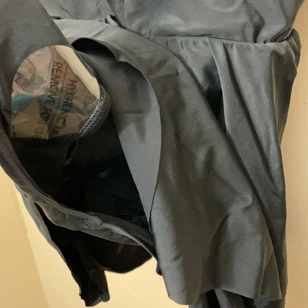 Torrid 3 BLACK SIDE TIE mesh SWIM DRESS - Picture 10 of 11